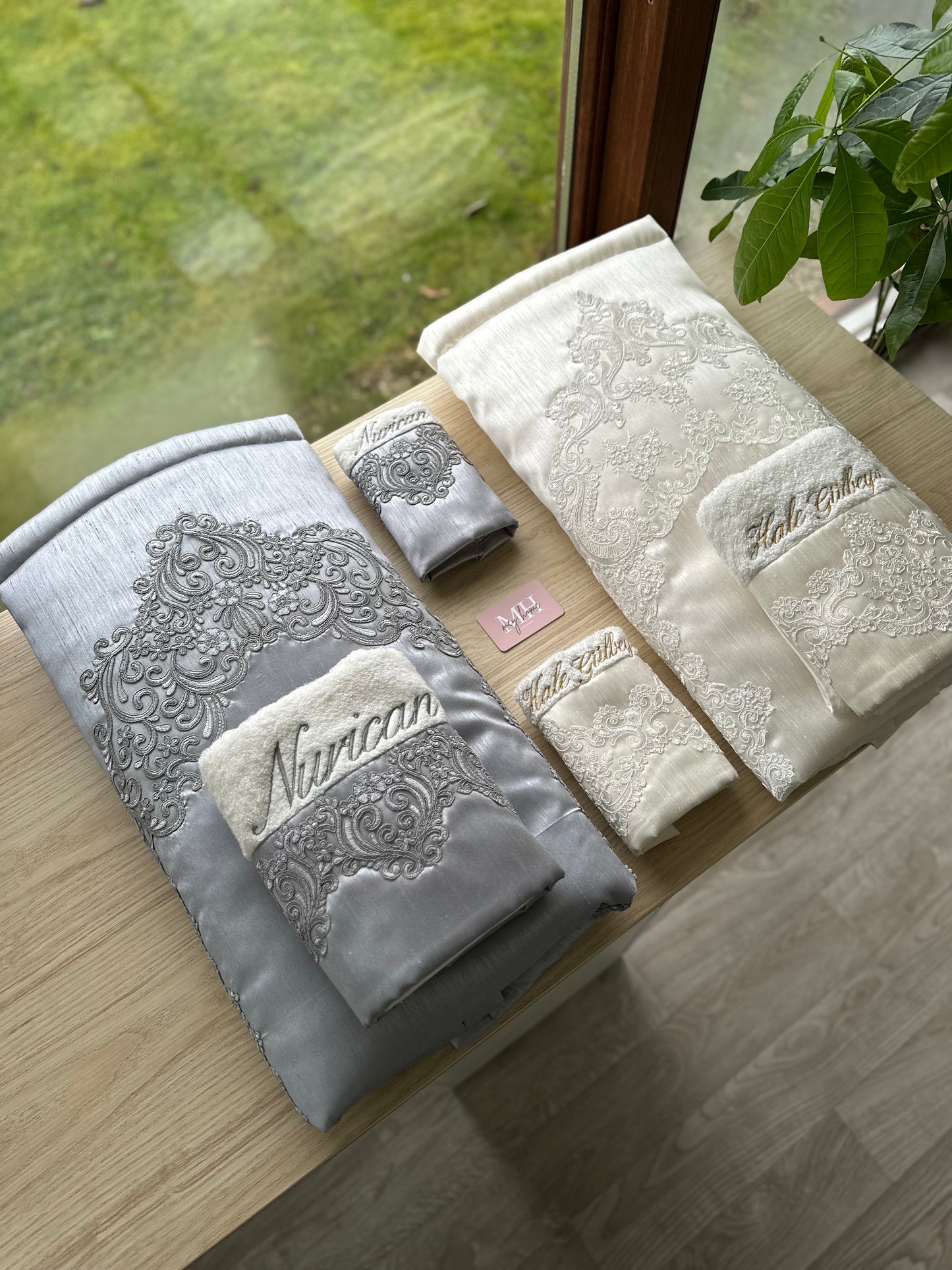 Nurican & Hale Gulbeyaz prayer rug set